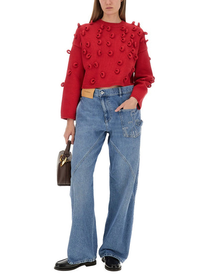 Jw Anderson Women Loop Cropped Jersey by Luosophy