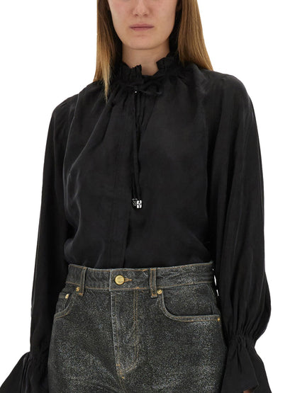 Ganni Women Fluid Cupro Shirt by Luosophy