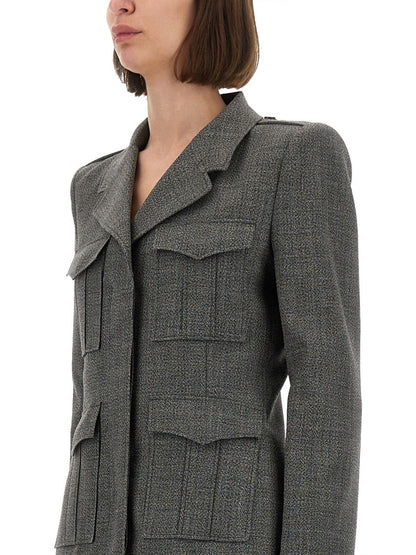 Alexander Mcqueen Women Wool Jacket by Luosophy