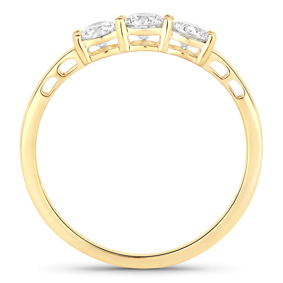 0.51 Carat Genuine Lab Grown Diamond 14K Yellow Gold Ring by Bids.com