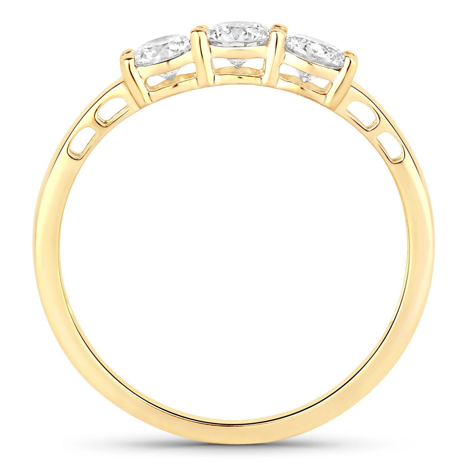 0.51 Carat Genuine Lab Grown Diamond 14K Yellow Gold Ring by Bids.com
