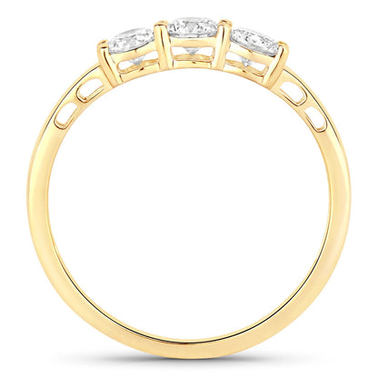 0.51 Carat Genuine Lab Grown Diamond 14K Yellow Gold Ring by Bids.com