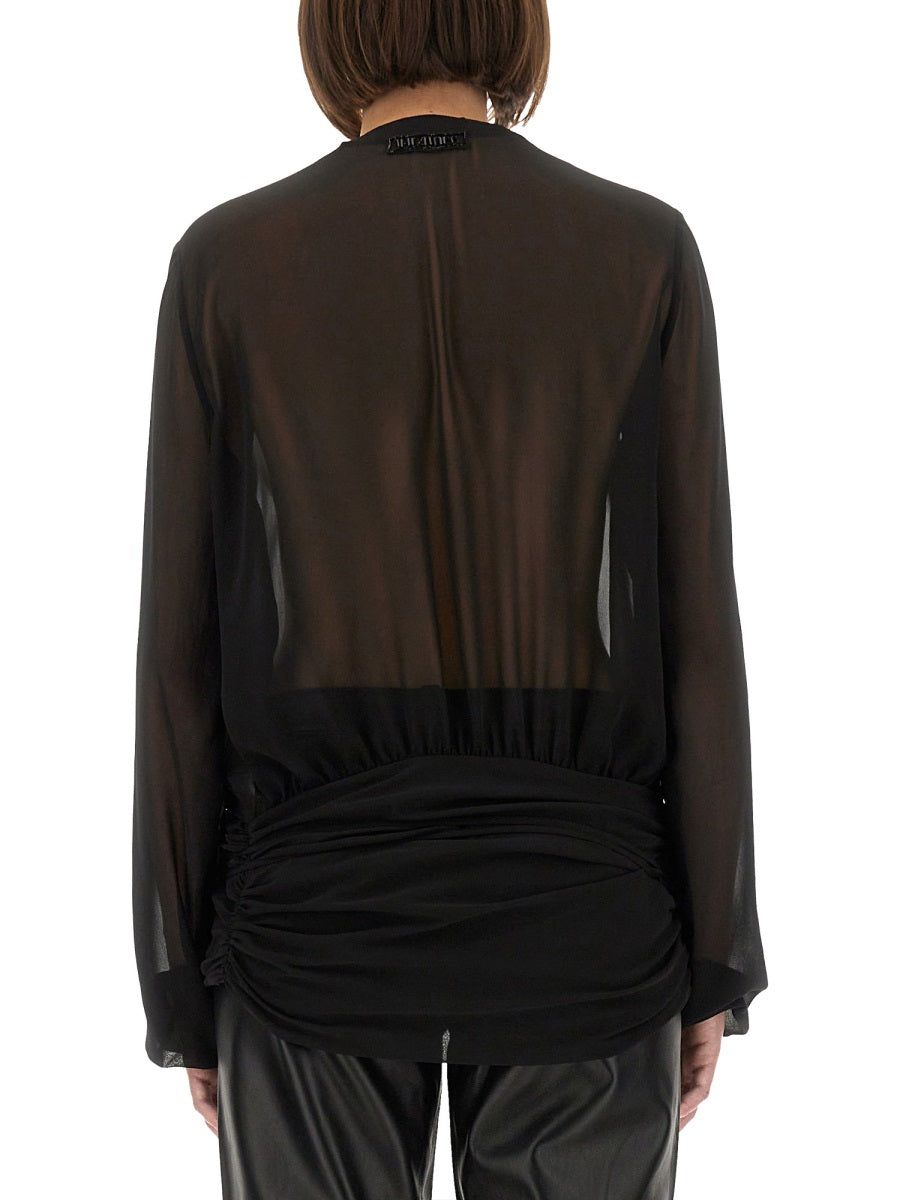 The Attico Women Embroidered Georgette Blouse by Luosophy