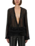 The Attico Women Embroidered Georgette Blouse by Luosophy