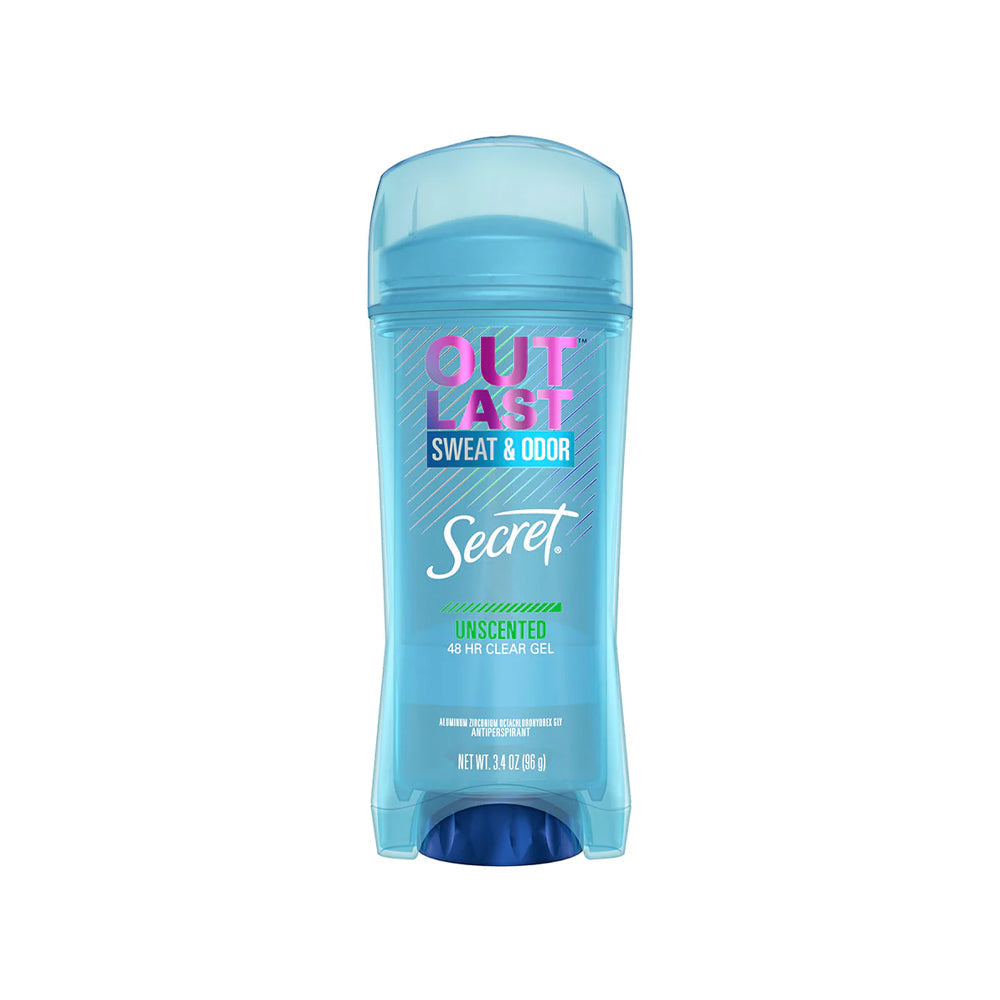 Secret Outlast Clear Gel Antiperspirant &amp; Deodorant For Women Unscented - 2.6oz 