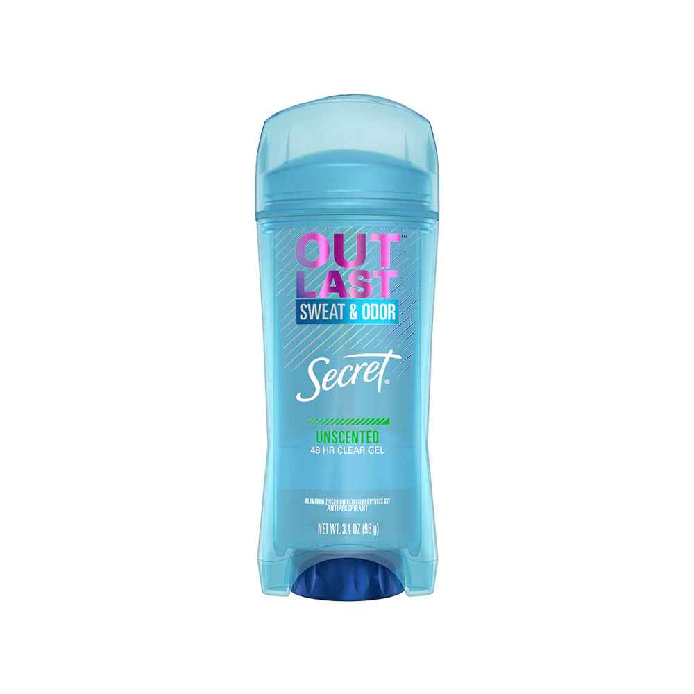Secret Outlast Clear Gel Antiperspirant &amp; Deodorant For Women Unscented - 2.6oz