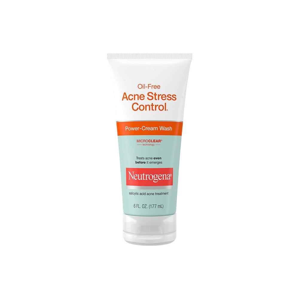 Neutrogena Oil Free Acne Stress Control Power Cream Face Wash 6 Fl. Oz