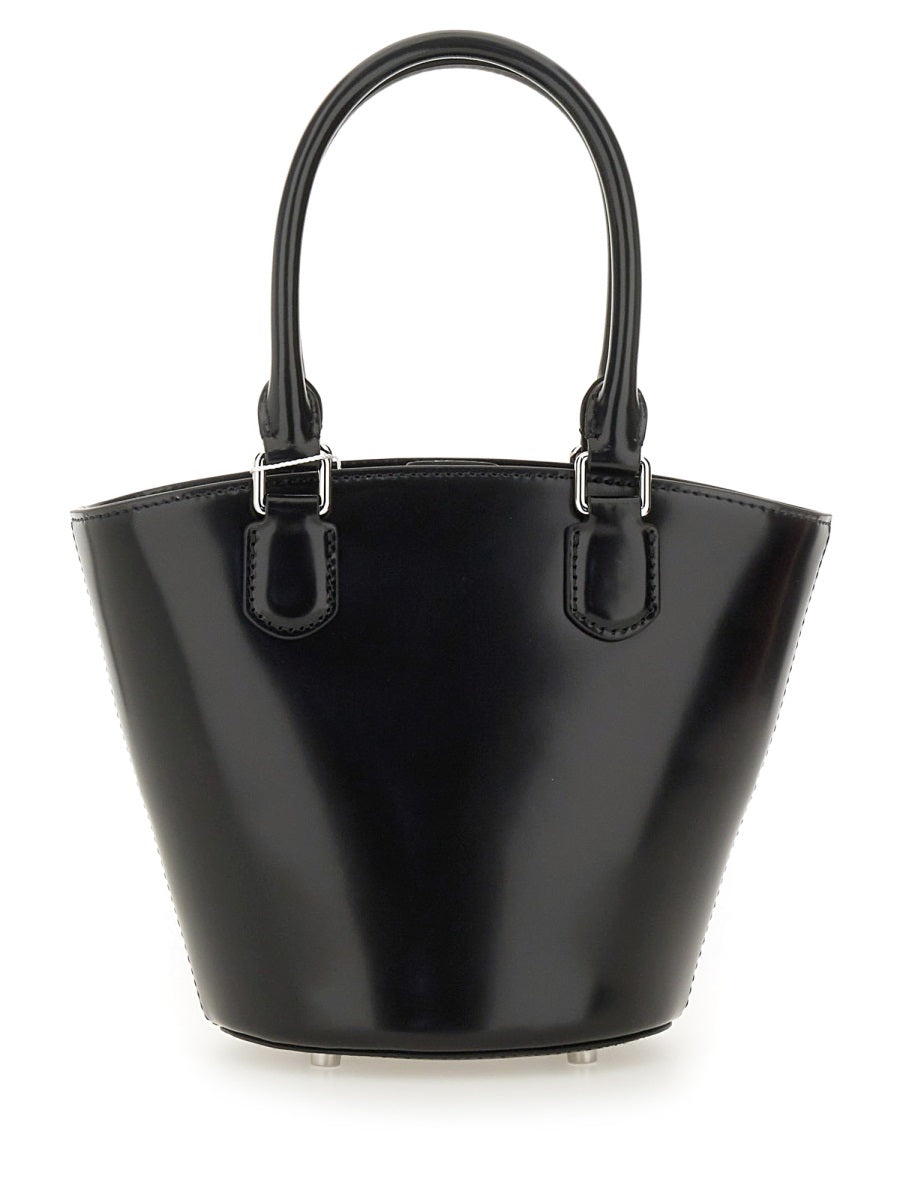 Self-Portrait Women Leather Tote Bag With Charm by Luosophy