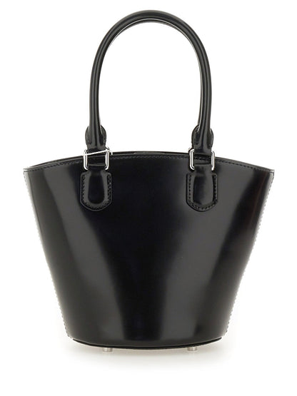 Self-Portrait Women Leather Tote Bag With Charm by Luosophy