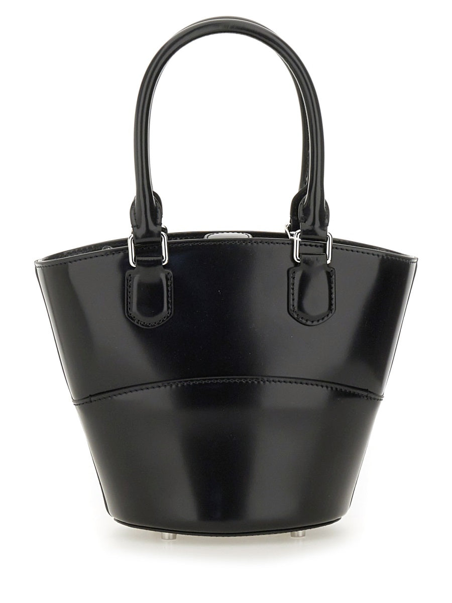 Self-Portrait Women Leather Tote Bag With Charm by Luosophy
