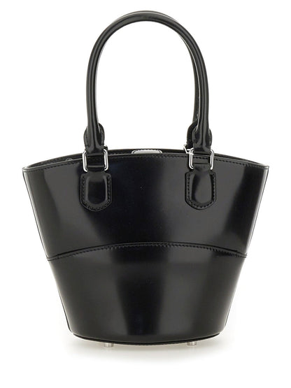 Self-Portrait Women Leather Tote Bag With Charm by Luosophy