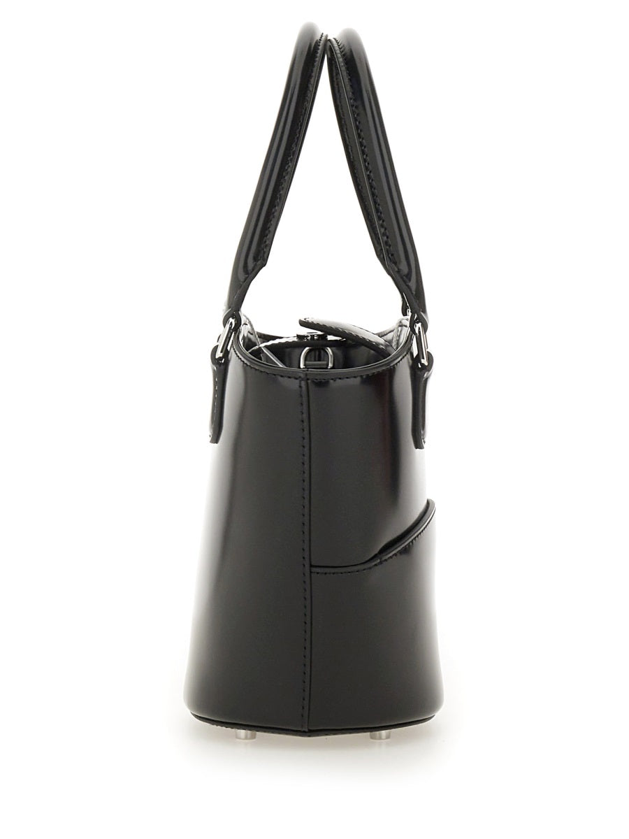 Self-Portrait Women Leather Tote Bag With Charm by Luosophy