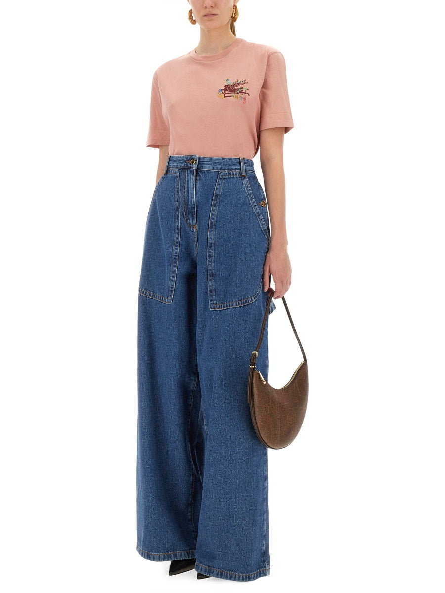 Etro Women T-Shirt With Pegasus by Luosophy