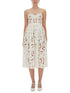 Self-Portrait Women Embroidered Midi Dress With Bow by Luosophy
