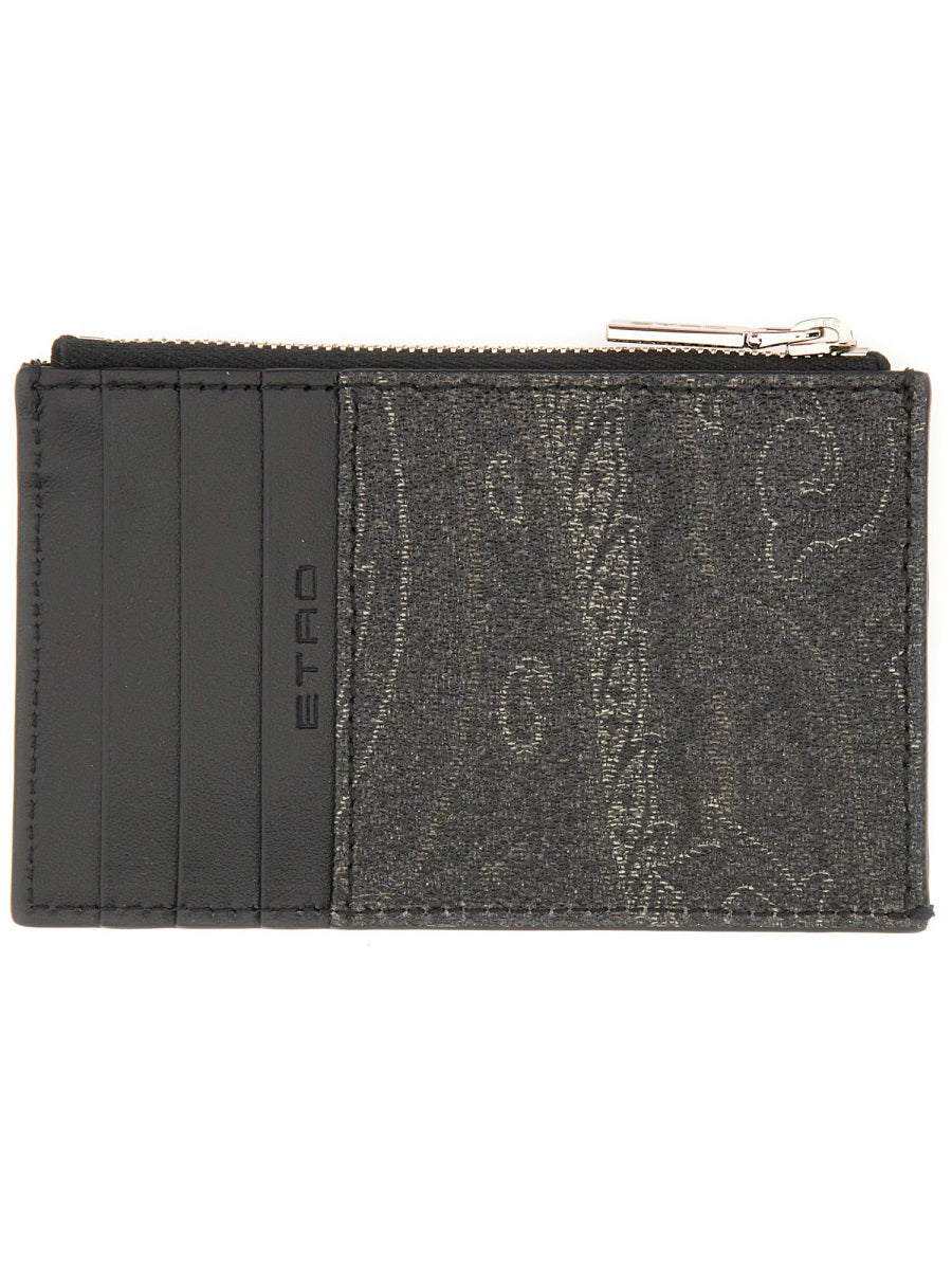 Etro Men Card Holder "Arnica" With Pegasus by Luosophy