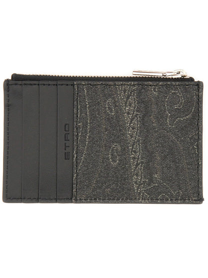 Etro Men Card Holder "Arnica" With Pegasus by Luosophy