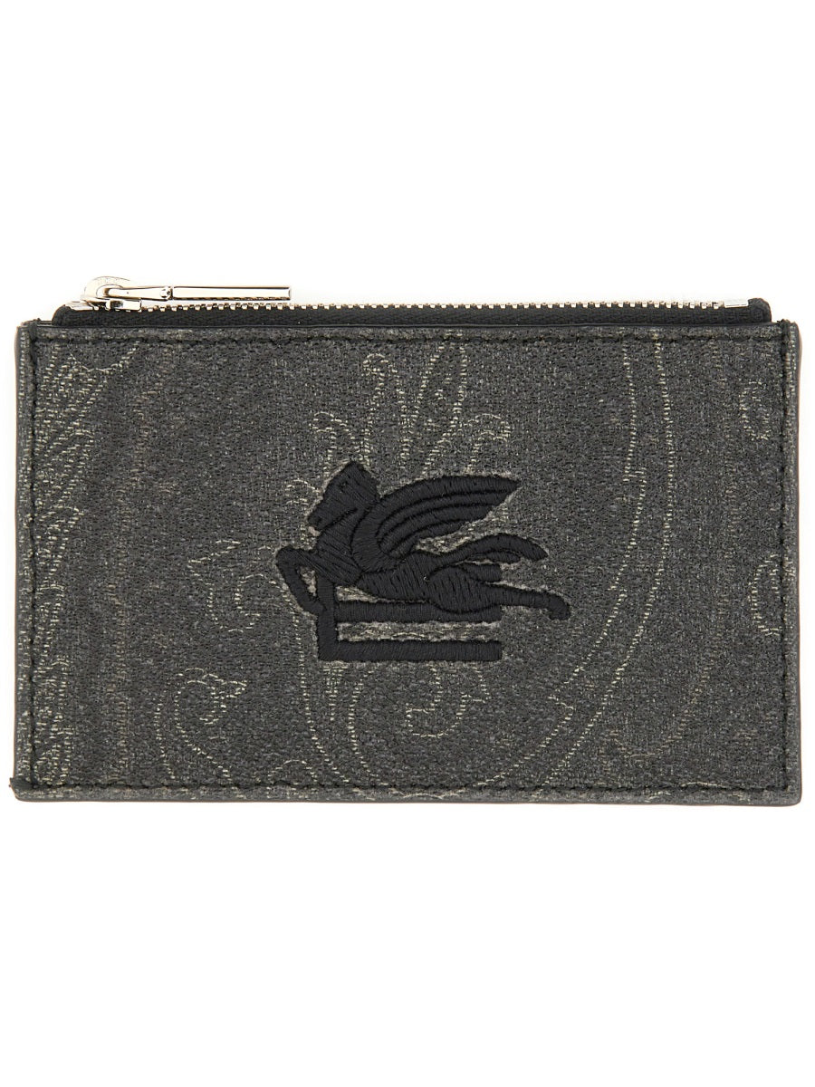 Etro Men Card Holder "Arnica" With Pegasus by Luosophy