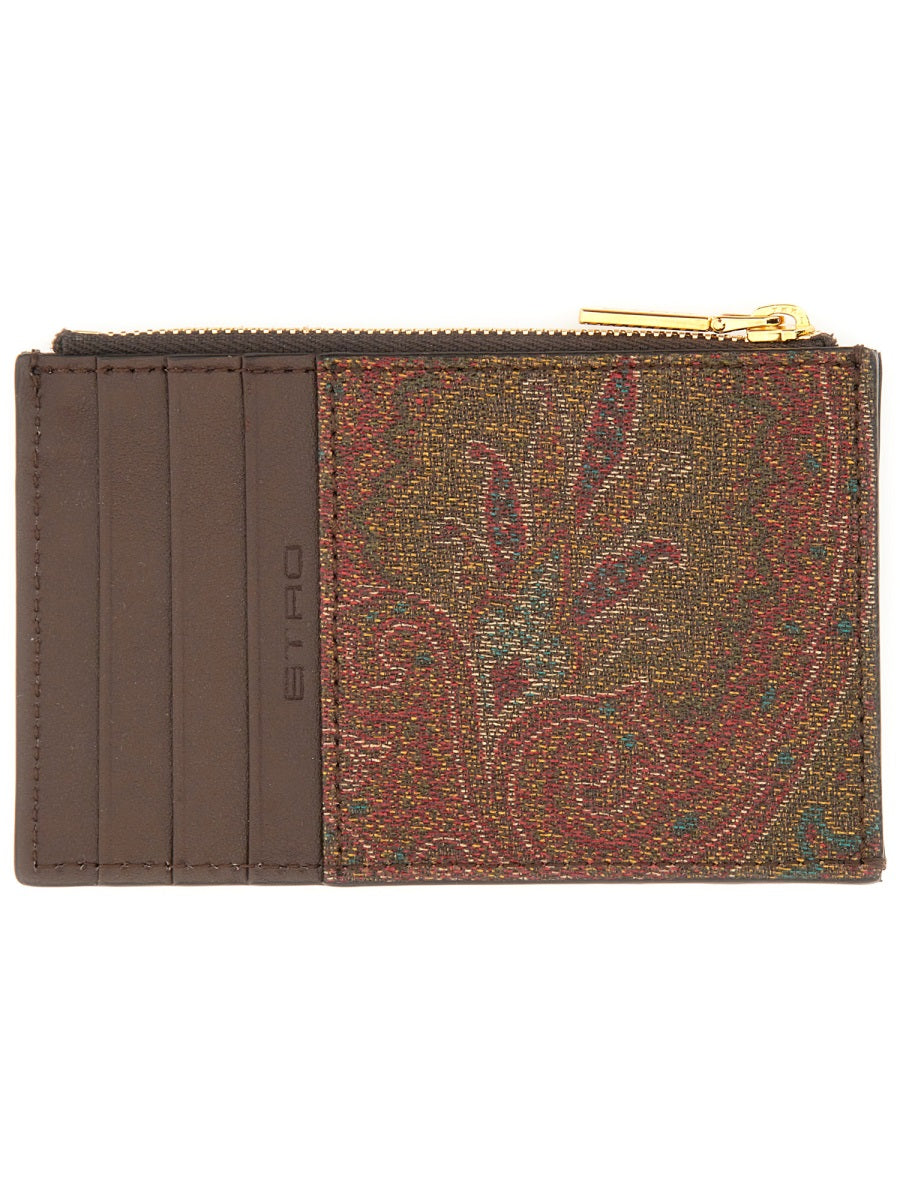 Etro Men Card Holder "Arnica" With Pegasus by Luosophy