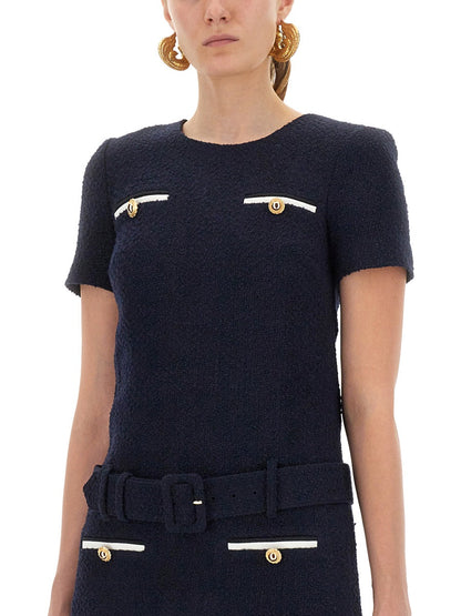 Self-Portrait Women Mini Boucle Dress by Luosophy