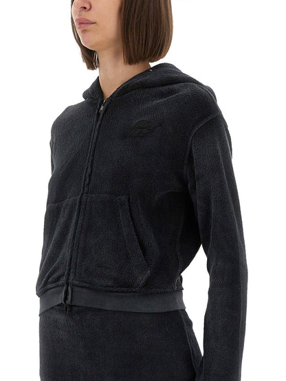 Alexander Wang Women Cotton Terry Sweatshirt With Zipper by Luosophy