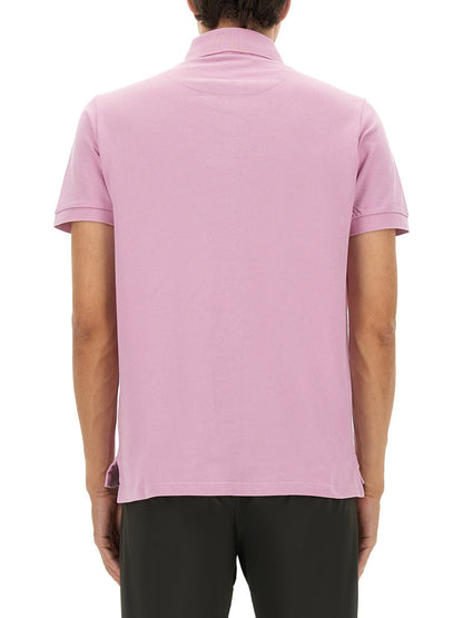 Etro Men Cotton Polo Shirt With Pegasus by Luosophy