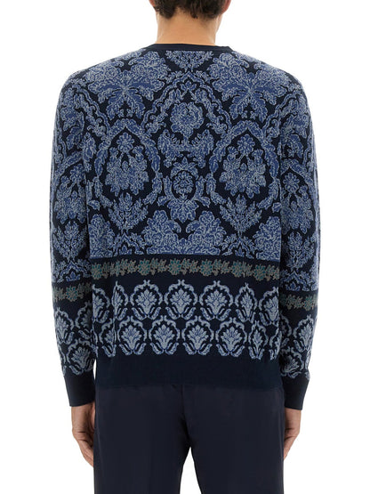 Etro Men Cotton Jacquard Knit by Luosophy