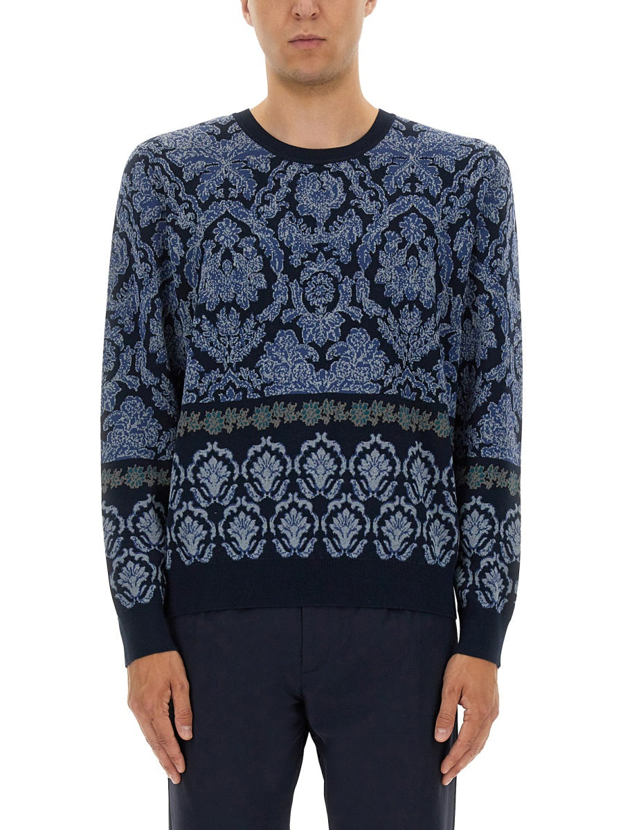 Etro Men Cotton Jacquard Knit by Luosophy