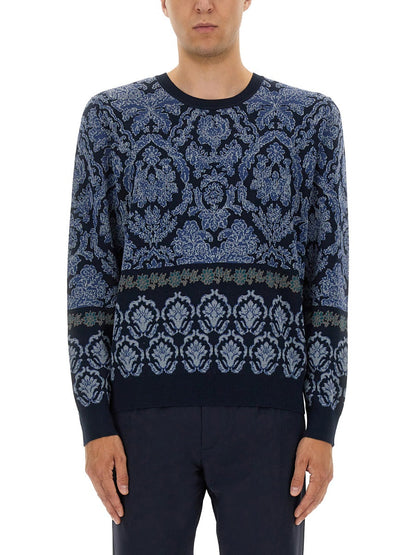 Etro Men Cotton Jacquard Knit by Luosophy