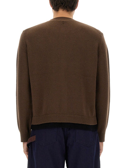 Jw Anderson Men Contrasting Layered Cardigan by Luosophy