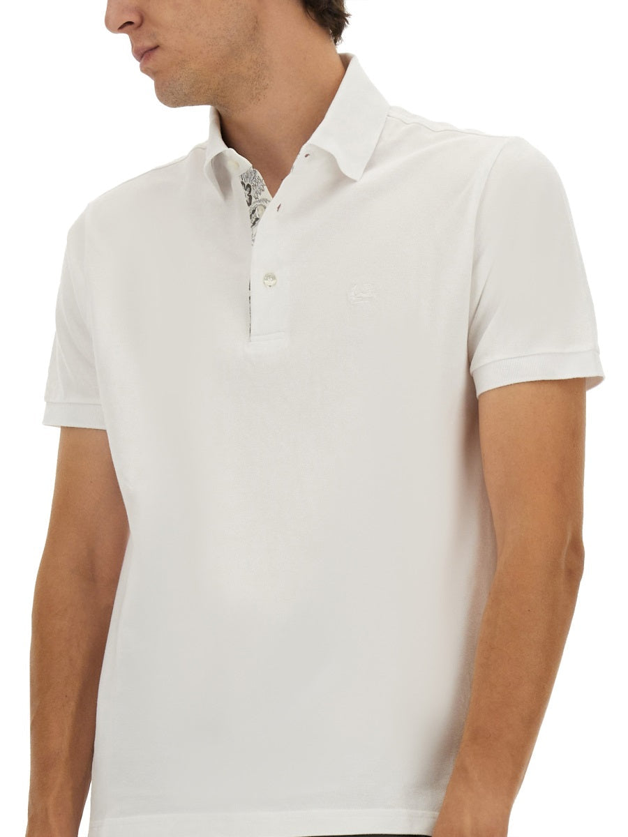 Etro Men Polo Shirt With Embroidered Pegasus by Luosophy