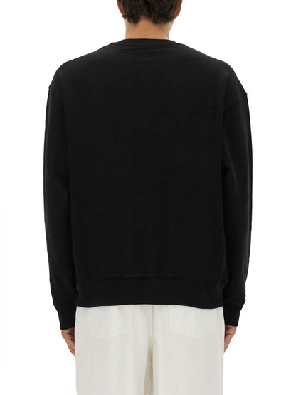 Moschino Men Sweatshirt With Laurel Crown Logo Embroidery by Luosophy