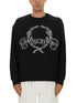 Moschino Men Sweatshirt With Laurel Crown Logo Embroidery by Luosophy