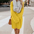 Autumn Winter Women Clothes Mid Length Long Sleeve Round Neck Loose Plush Dress by Ragazza