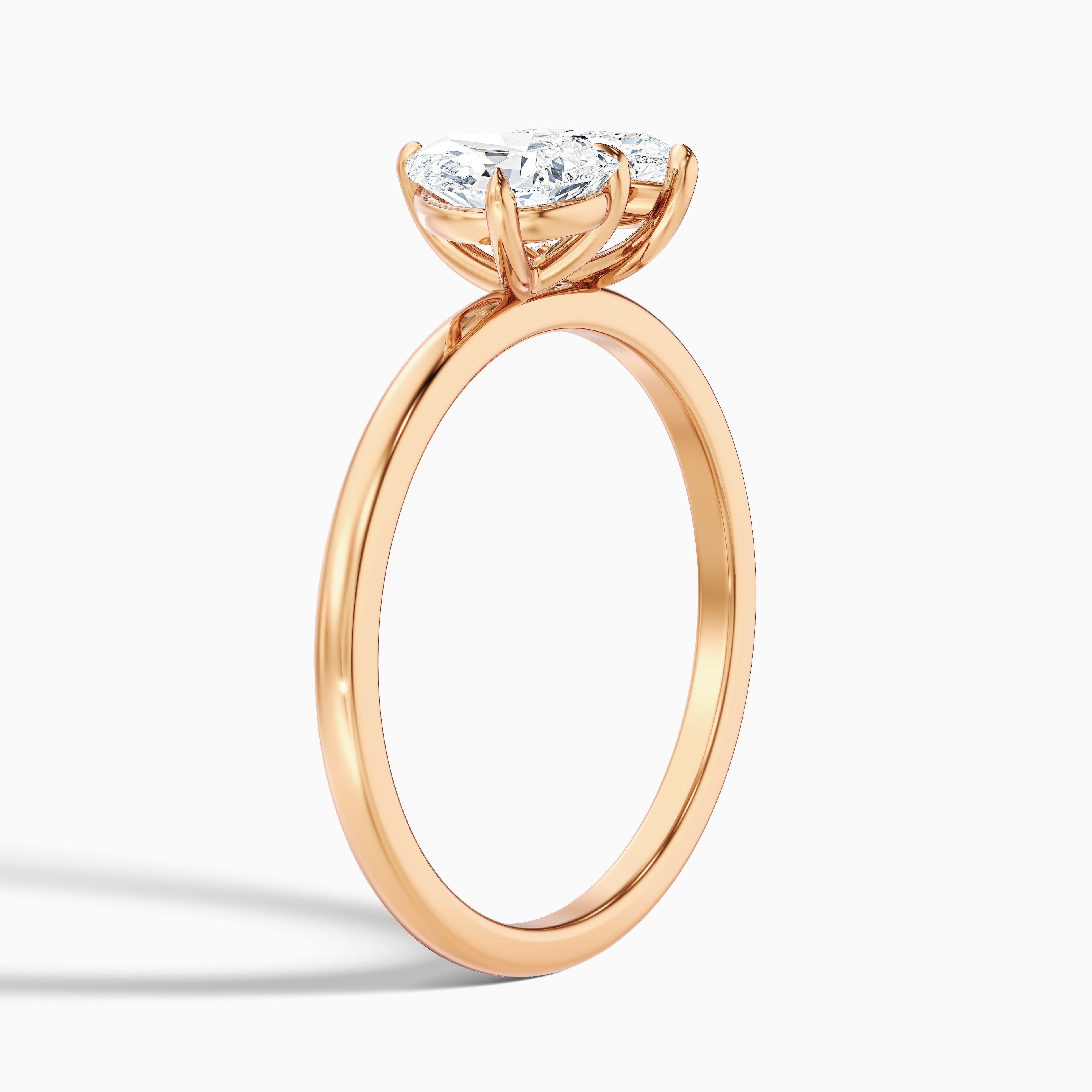 Georgia Toi Et Moi Engagement Ring in 14k Yellow Gold With Both Pear Two Stone Lab Grown Diamond (3.5 Ct. Tw.)  DestGlow