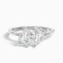 Georgia Toi Et Moi Engagement Ring in 14k White Gold With Both Pear Two Stone Lab Grown Diamond (1.5 Ct. Tw.)  DestGlow