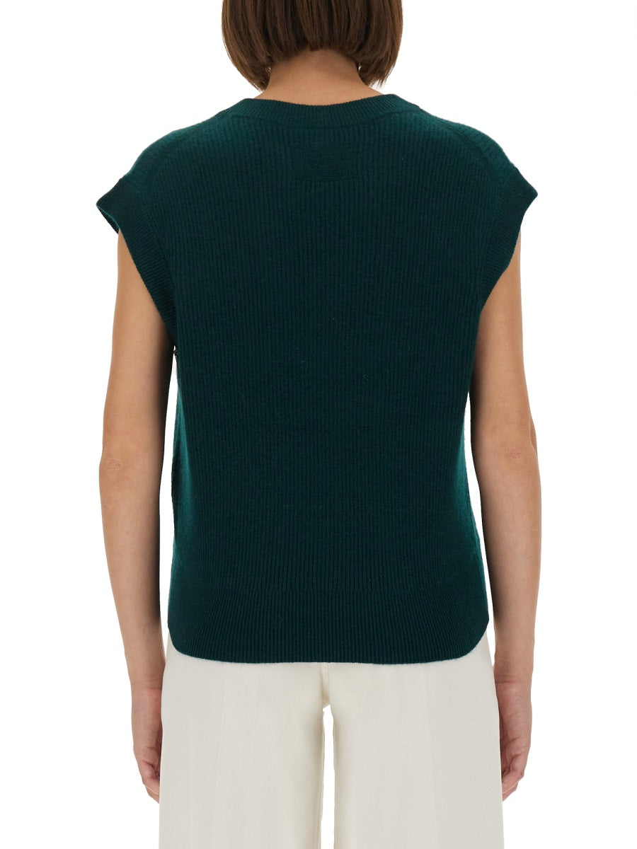 Guest In Residence Women Ribbed Knit Vest by Luosophy