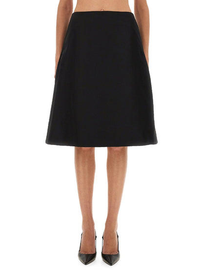 Alexander Mcqueen Women Flared Midi Skirt by Luosophy