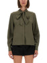 Self-Portrait Women Twill Shirt With Bow by Luosophy