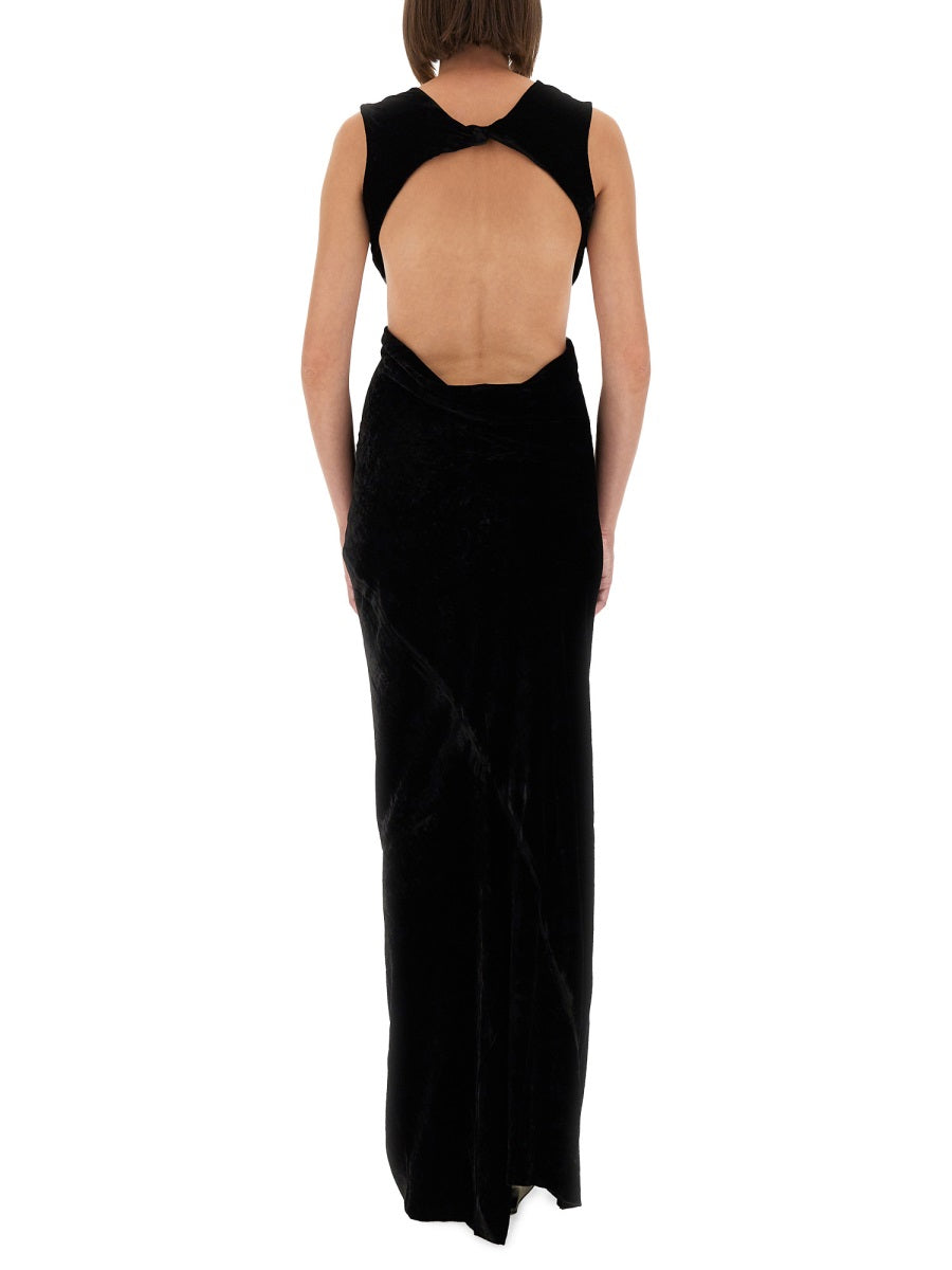 Rick Owens Women Dress With Open Back by Luosophy