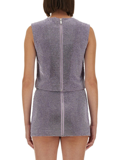 Self-Portrait Women Metal Mesh Top by Luosophy