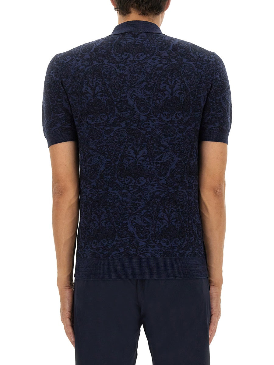 Etro Men Polo Shirt With Pegasus Embroidery by Luosophy