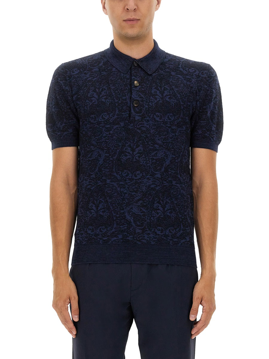 Etro Men Polo Shirt With Pegasus Embroidery by Luosophy