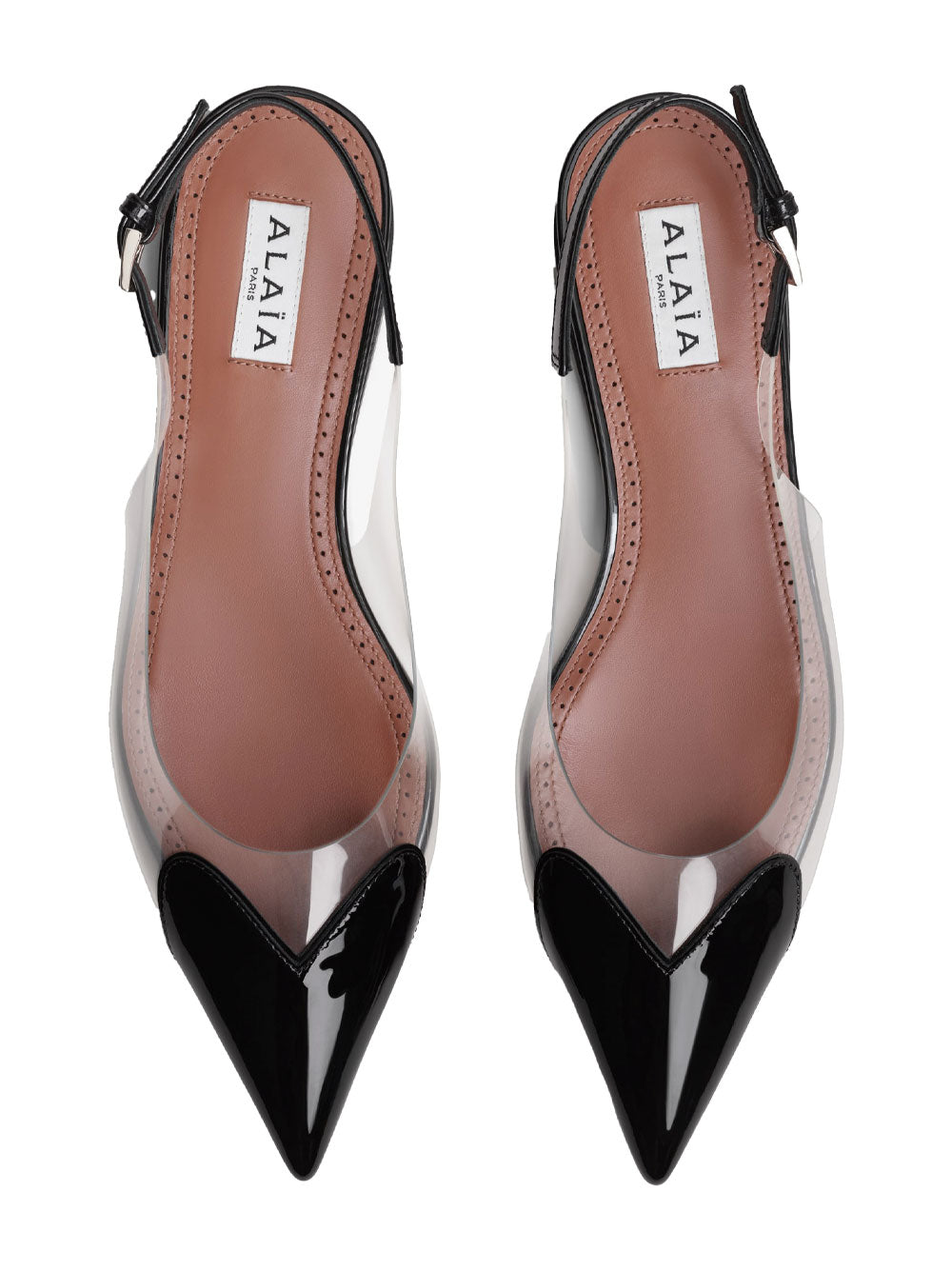 Alaia Women Le Cœur Flat Slingbacks by Luosophy