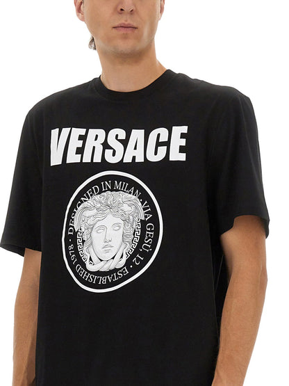Versace Men T-Shirt With Logo by Luosophy
