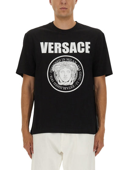Versace Men T-Shirt With Logo by Luosophy