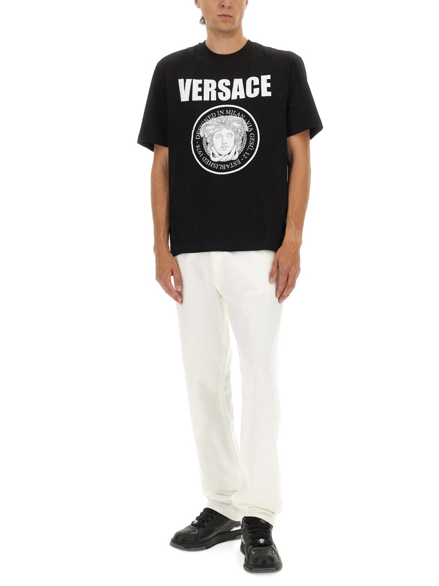 Versace Men T-Shirt With Logo by Luosophy