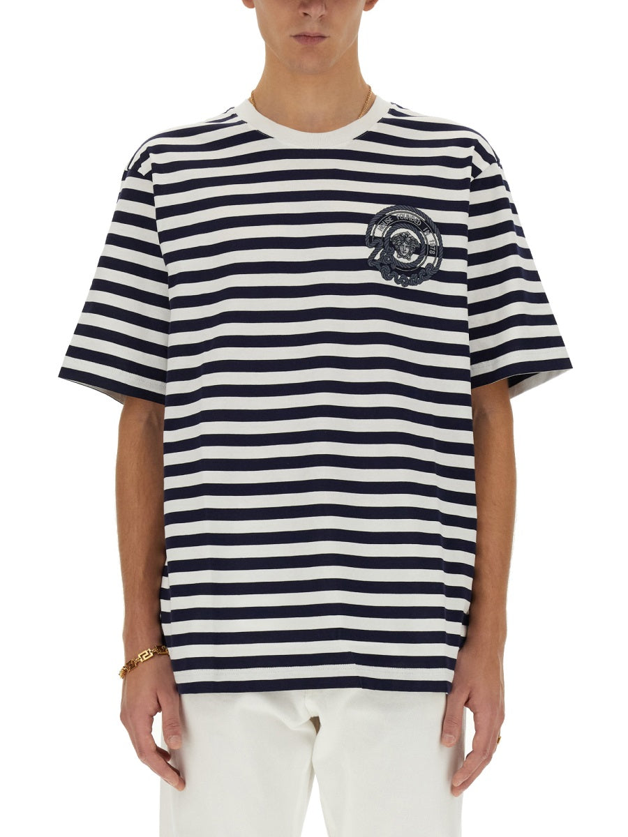Versace Men Striped T-Shirt by Luosophy