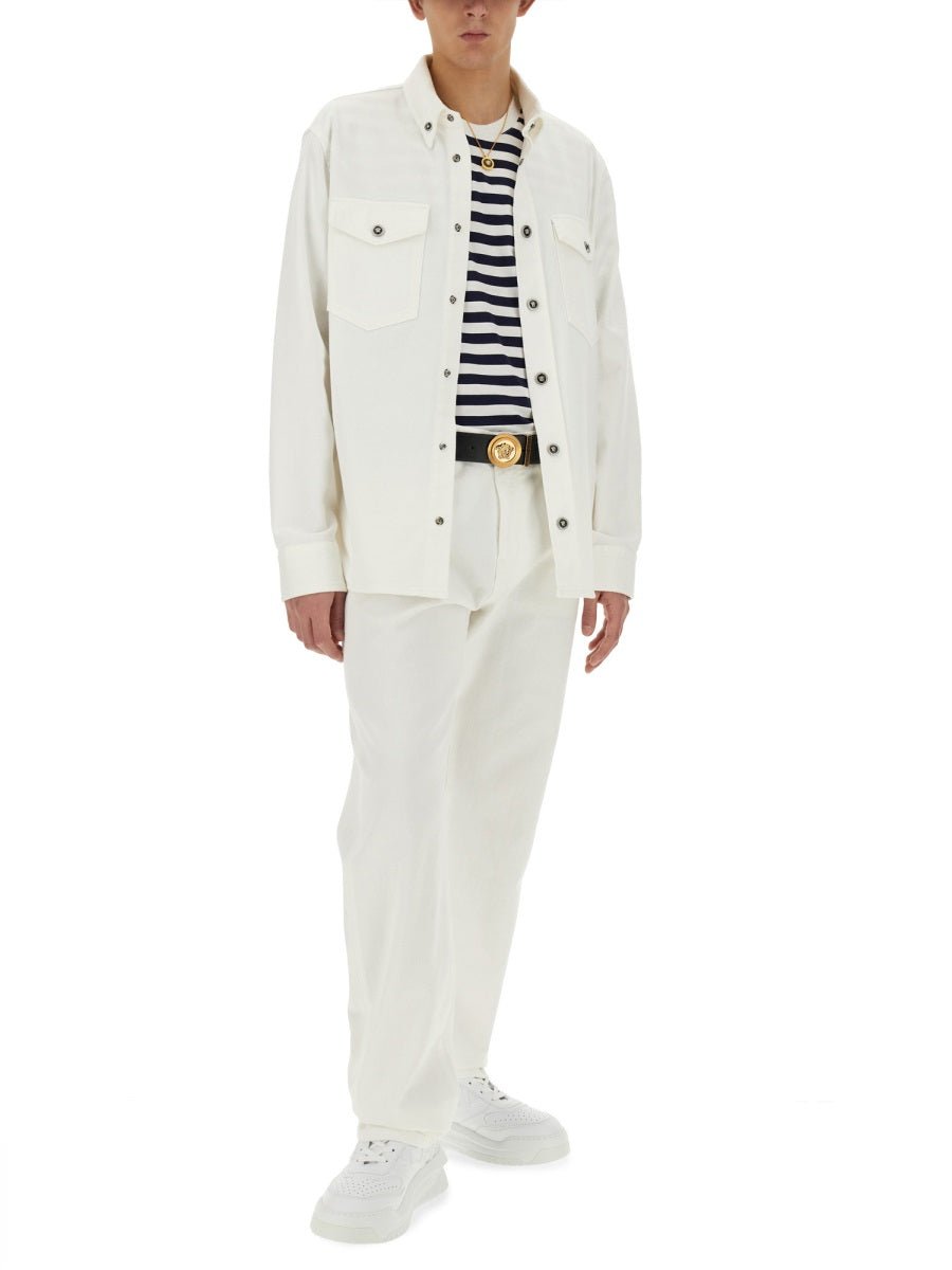 Versace Men Striped T-Shirt by Luosophy