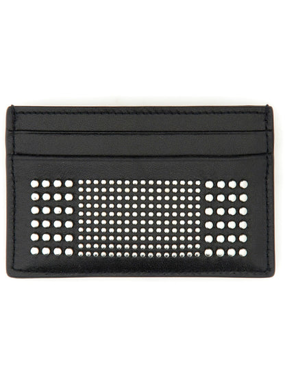 Alexander Mcqueen Men Leather Card Holder by Luosophy