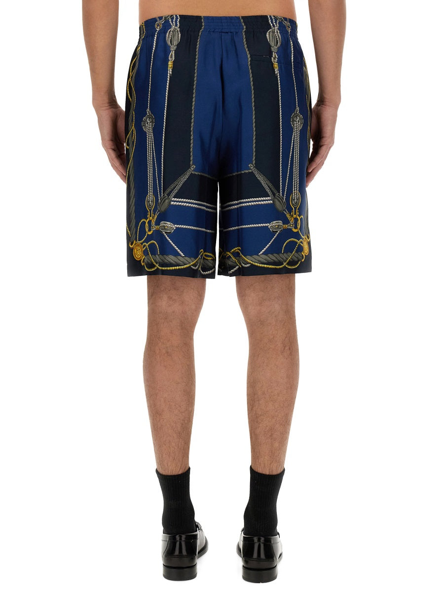 Versace Men Twill Bermuda Shorts by Luosophy